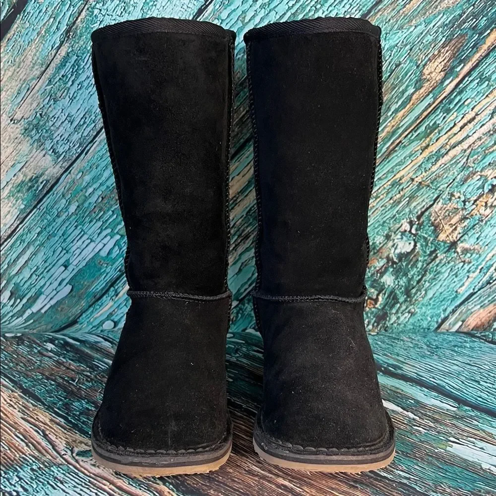 Aldo Black Suede Mid Winter Boots